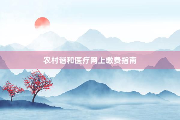 农村谐和医疗网上缴费指南